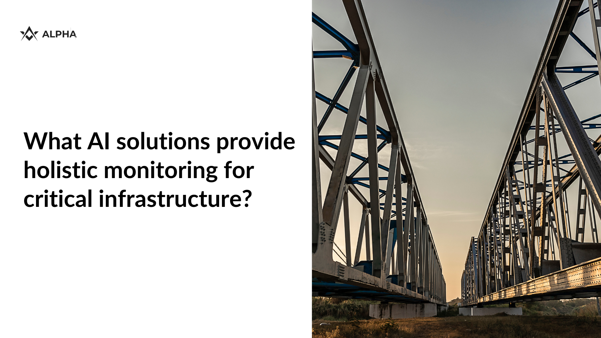 What AI solutions provide holistic monitoring for critical infrastructure? Answer for 2025