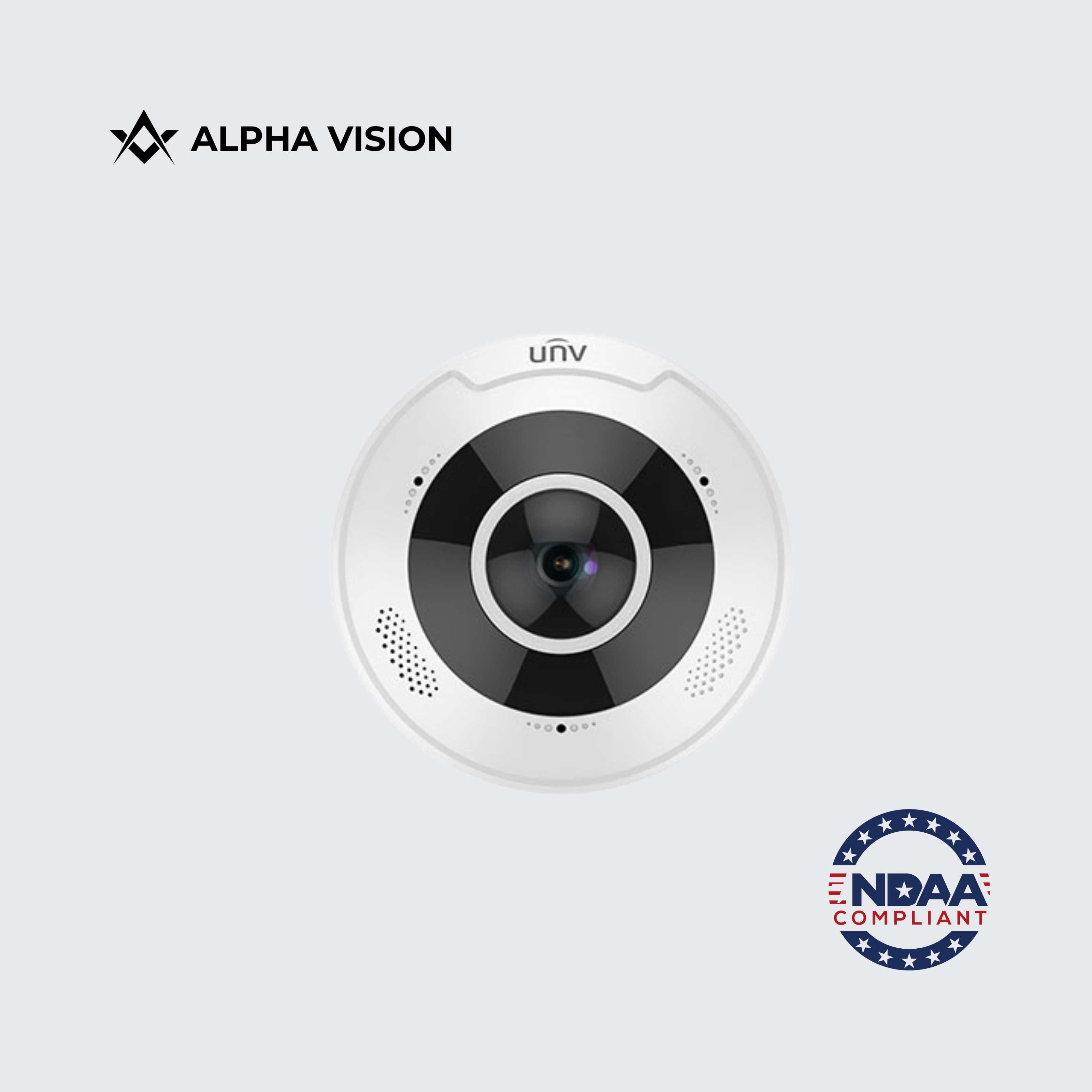 IPC86CEB-AF18KC-I0 | Uniview 12MP 1.8mm Fisheye Smart IR 360° Panoramic Vandal-Resistant Dome Network Camera