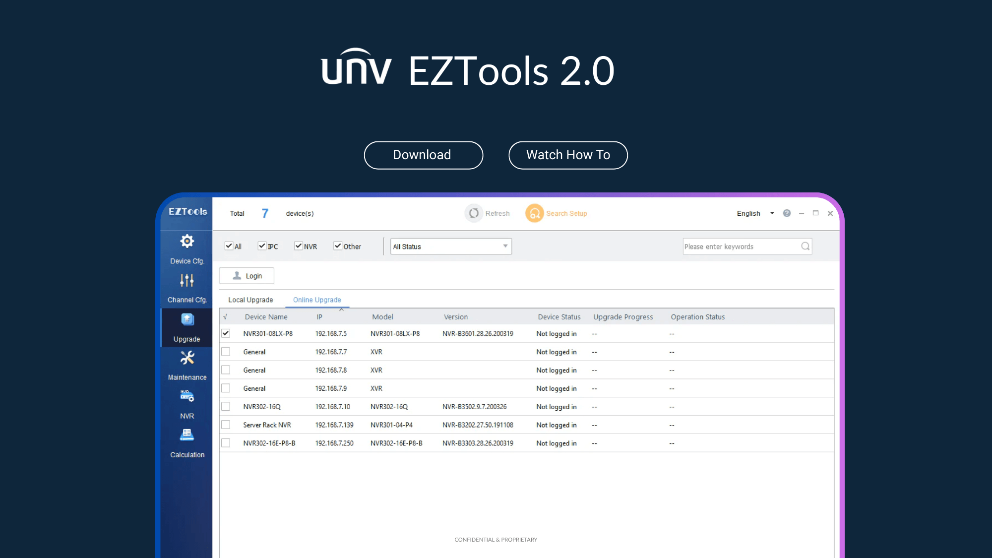 EZTools 2.0 | Uniview Device Configuration Tool | Free Download