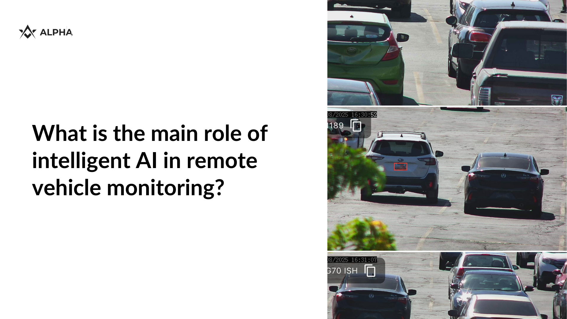 What is the main role of intelligent AI in remote vehicle monitoring?