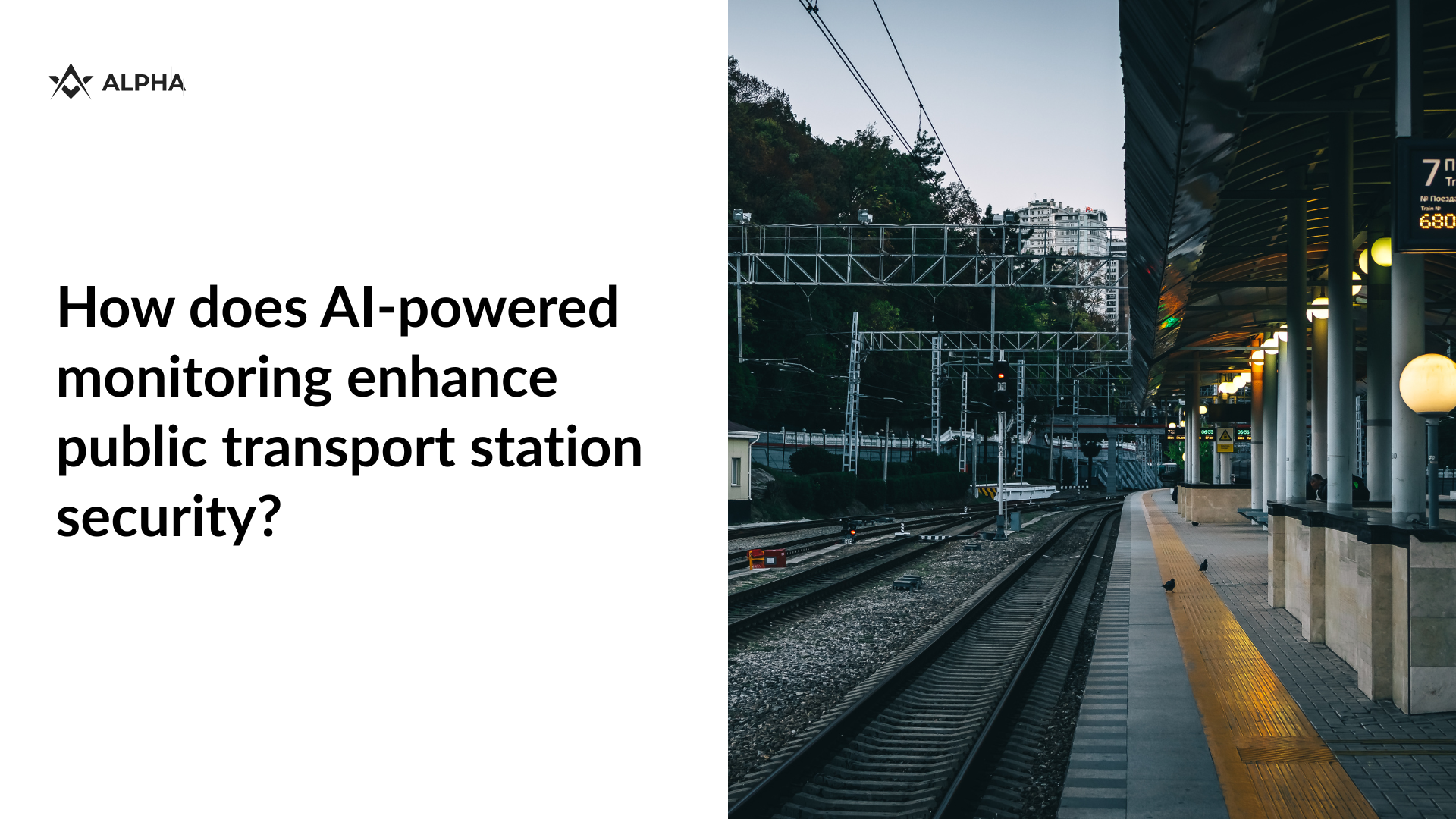 How does AI-powered monitoring enhance public transport station security? Answer for 2025
