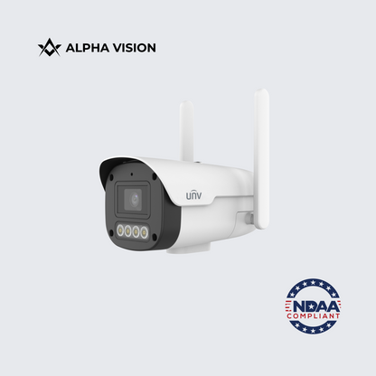 IPC2A14LP-ADF40KC-4G-US | Uniview 4MP 4G Wireless ColorHunter Bullet Camera