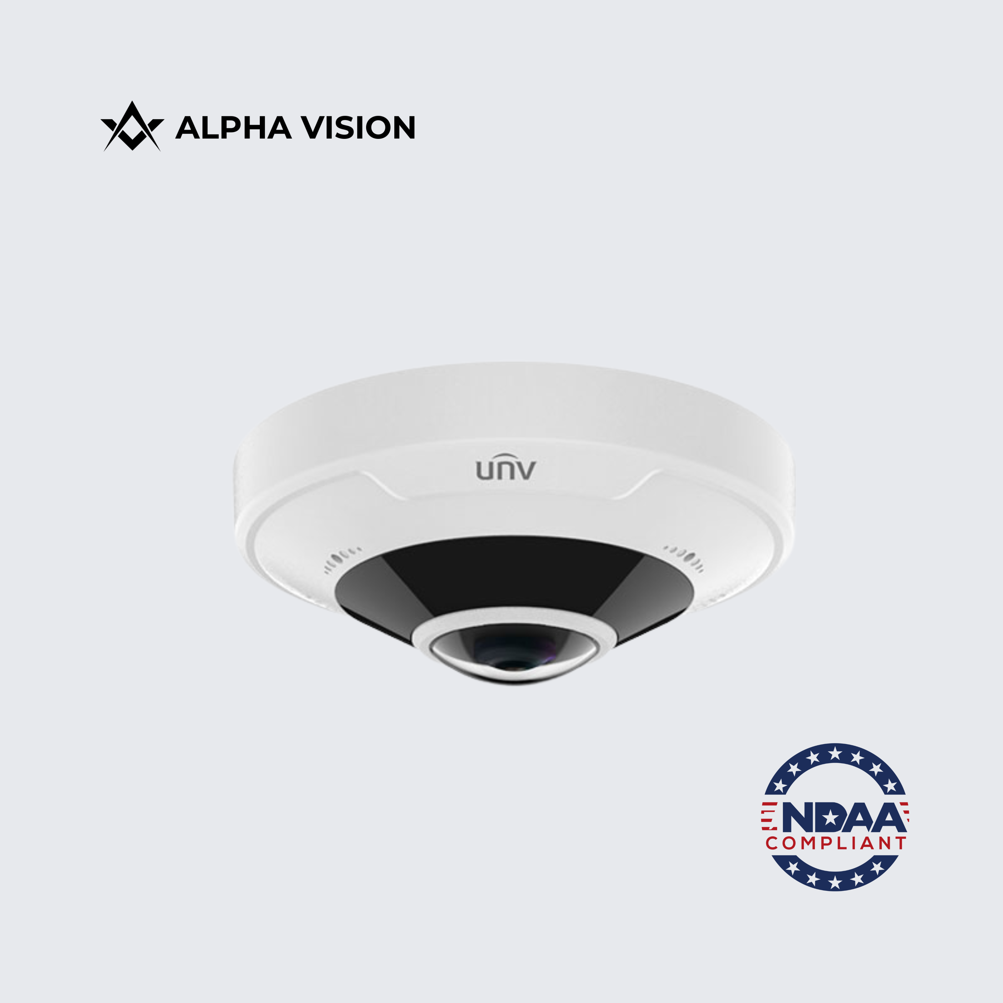 IPC86CEB-AF18KC-I0 | Uniview 12MP 1.8mm Fisheye Smart IR 360° Panoramic Vandal-Resistant Dome Network Camera