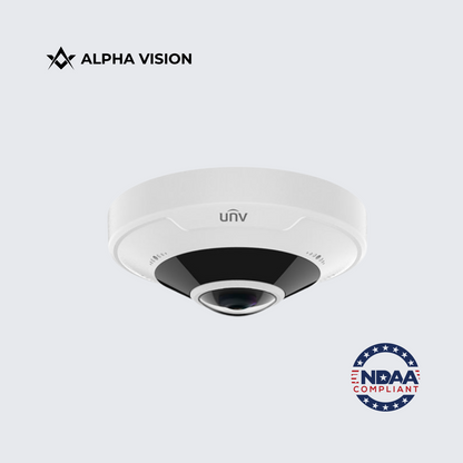 IPC86CEB-AF18KC-I0 | Uniview 12MP 1.8mm Fisheye Smart IR 360° Panoramic Vandal-Resistant Dome Network Camera
