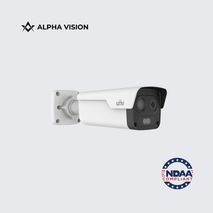 TIC2A32SA-F7-4F6AC-I1 | Uniview Thermal 4MP 256×192 Dual-Spectrum Temperature-Detecting AI Bullet Network Camera